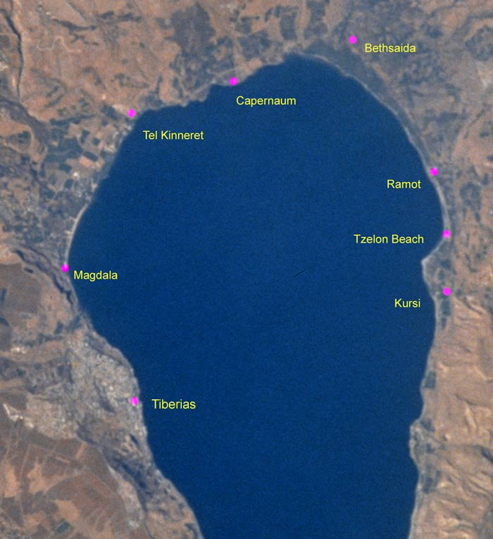 Bethsaida Map Sea Of Galilee